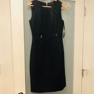 3 for $30 Tahari Navy Houndstooth dress